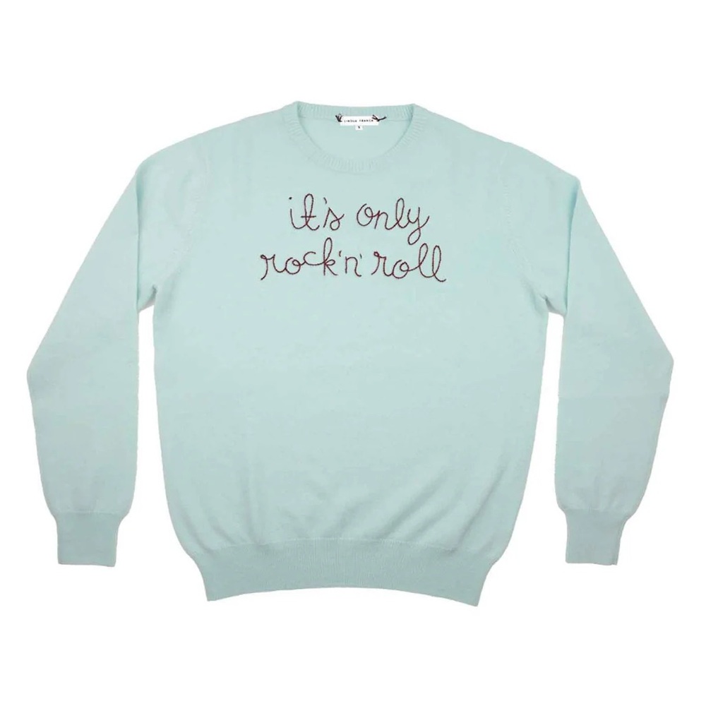 NWT Lingua Franca ‘Here comes the sun’ Beatles collection cashmere sweater